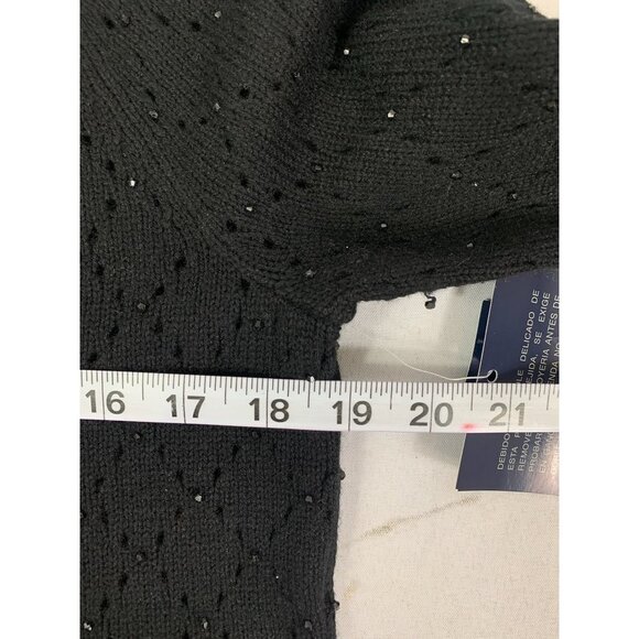 Anne Klein Women's Knitted Jeweled Top - Picture 5 of 6